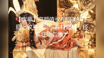 【字幕】高颜值长相甜美妹子腿上纹身哪吒，身材超棒，经典狂吻后爆艹