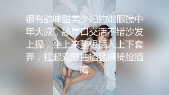 很有韵味甜美少妇约炮眼镜中年大叔，舔屌口交活不错沙发上操，坐上来整根插入上下套弄，扛起双腿抽插猛操骑脸插嘴